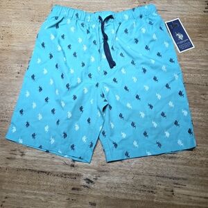 U.S. Polo Assn. Turquoise and Navy Sleepwear  Shorts